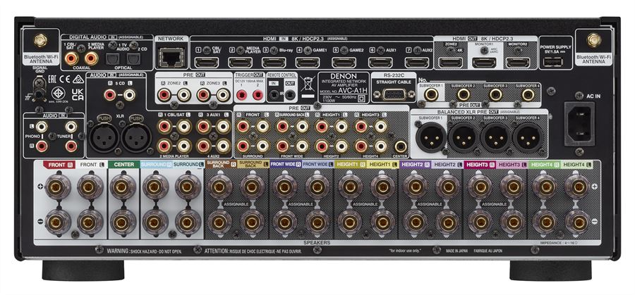 Denon AVCA1H 15.4 Channel AV Receiver Black - Image 3