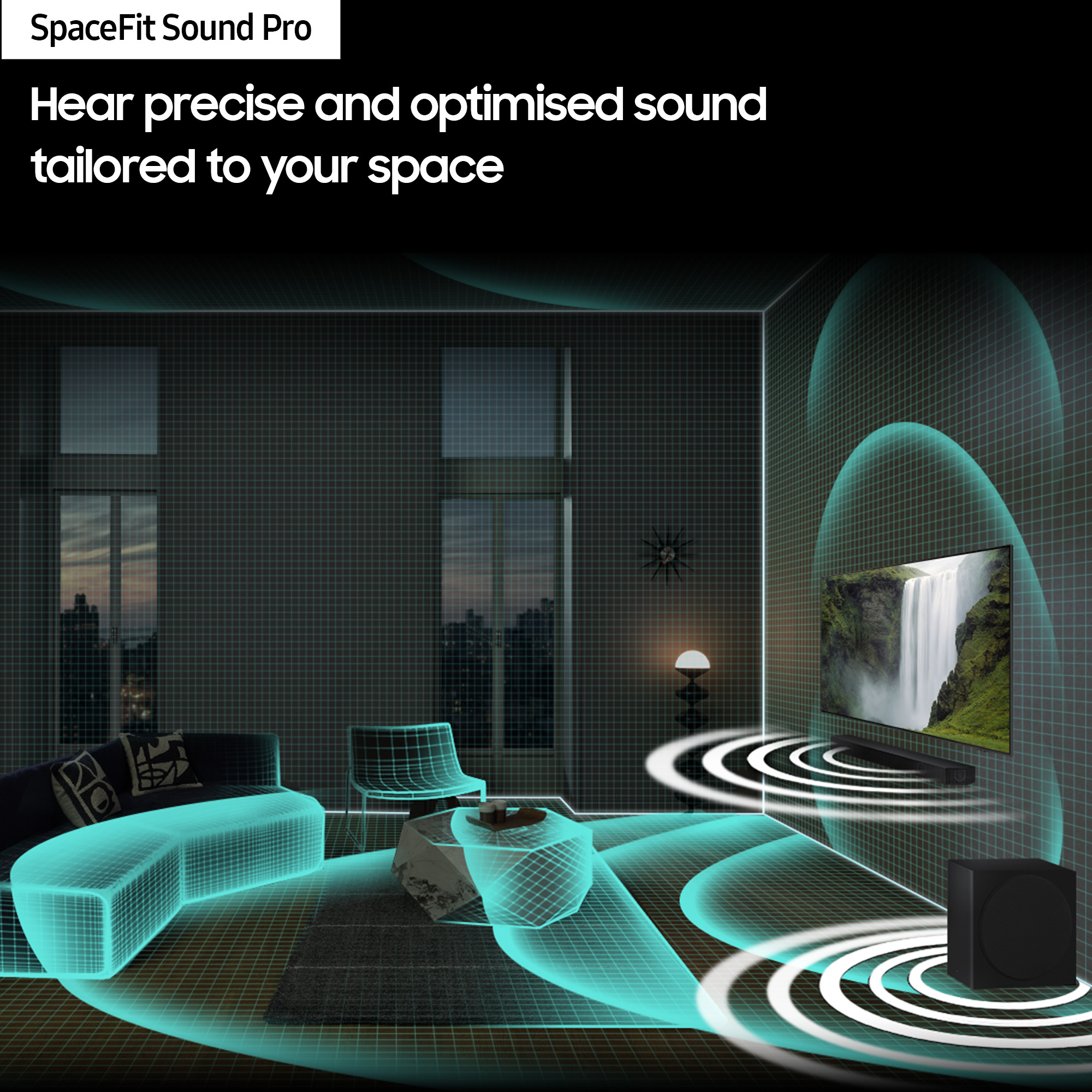 Samsung HW-Q800C Soundbar 5.1.2Ch Q Symphony with Wireless Dolby Atmos & Alexa built-in - Image 7