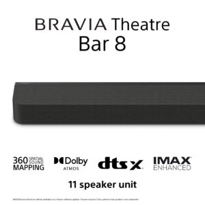 Sony BRAVIA Theatre Bar 8 Single Soundbar 360 Spatial Sound Mapping Dolby Atmos®/DTS:X®